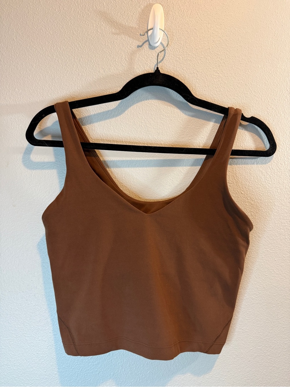 lululemon Align Tank Top Black Nulu Built In Bra Light Support Size 8 A/B